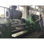 High pressure fully welded ball valve with bare shaft