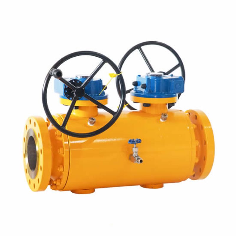 Double block and bleed Valve 3/4 inch Class 600 - Trunnion mounted ball ...